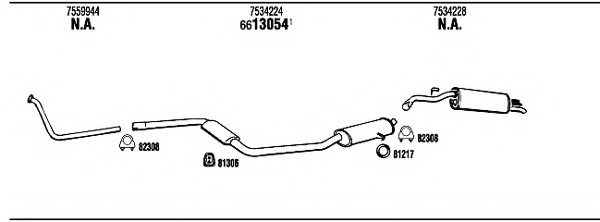 FONOS FI61225 Exhaust System